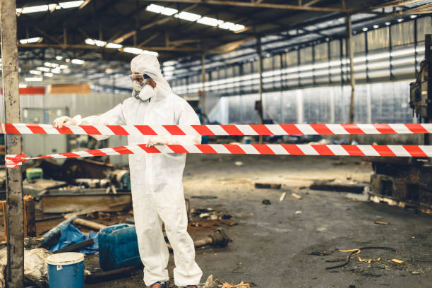 Professional Infectious Disease Decontamination technician working in Carpinteria, CA